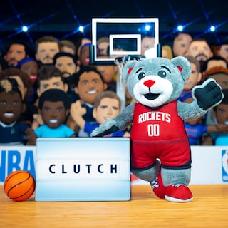 Foto 2 | Figura De Peluche Bleacher Creatures Houston Rockets Clutch 10 Nba - Venta Internacional.