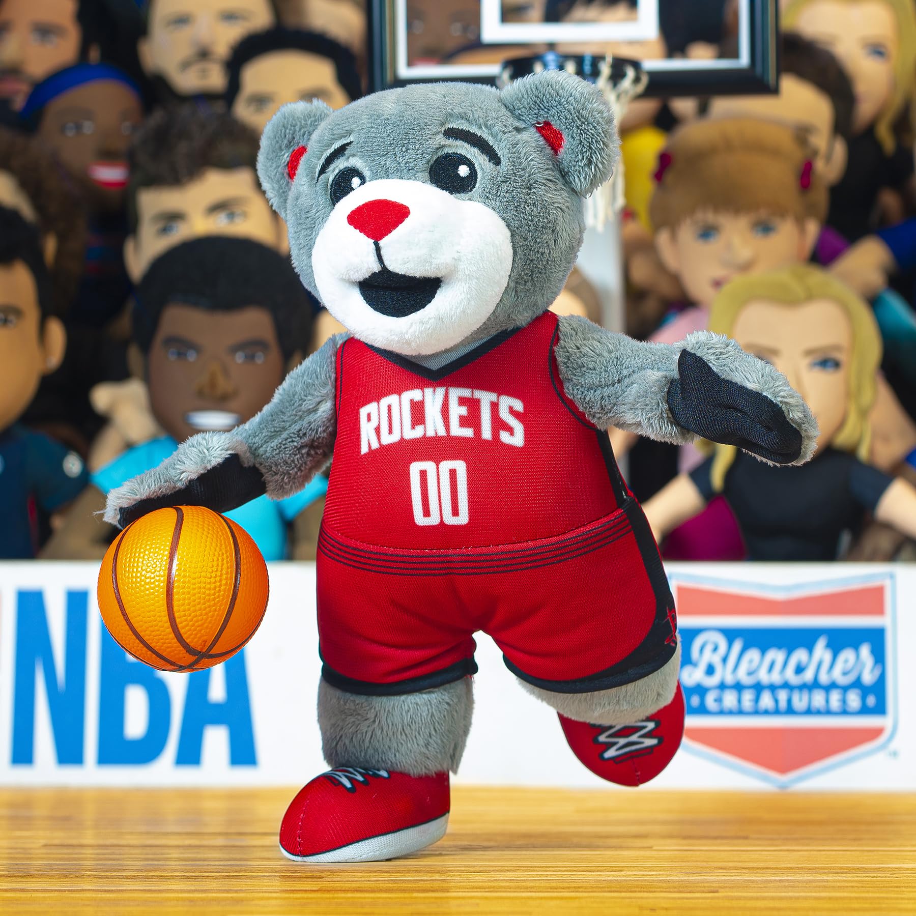 Foto 7 pulgar | Figura De Peluche Bleacher Creatures Houston Rockets Clutch 10 Nba - Venta Internacional.