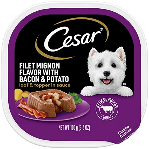 Comida Húmeda Para Perros Cesar Soft Loaf & Topper Filet Mignon Flavor - Venta Internacional.