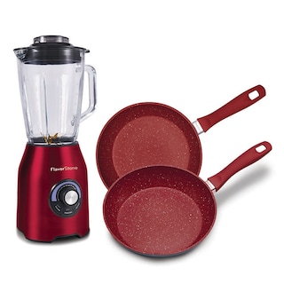 Foto 4 | Licuadora Flavorstone Quartz Cherry Deluxe + 2 Sartenes