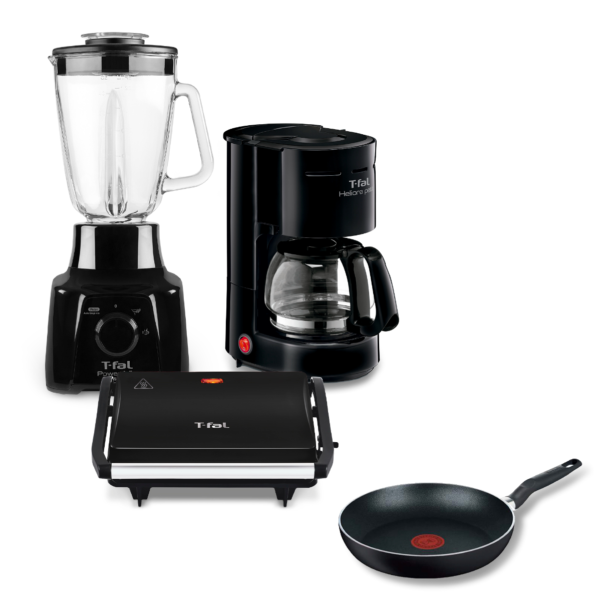 Foto 1 | Set Tfal Licuadora Cafetera Sandwichera y Sarten 20 cm