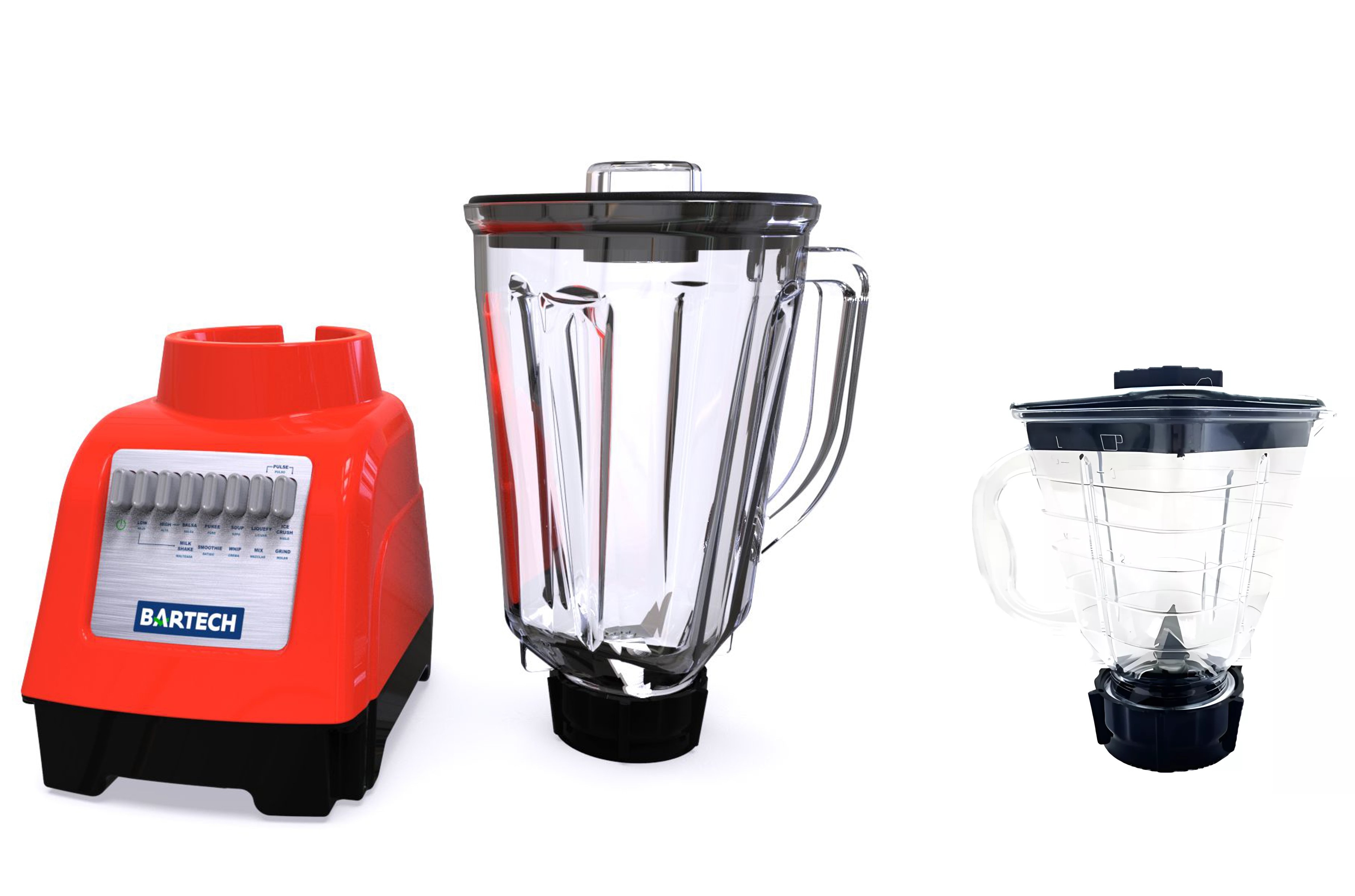 Licuadora de Mesa Bartech con Vaso Procesador de Alimentos $599