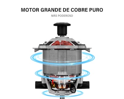 Foto 5 | Licuadora Profesional 3.5l Vaso Blender 15 Velocidades Basitex Color Negro