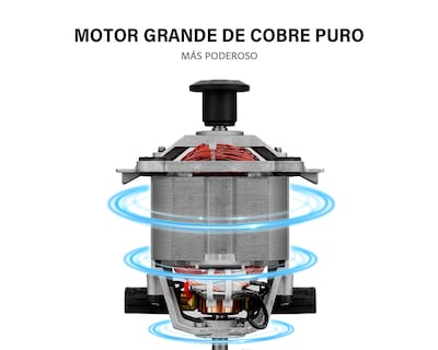 Foto 5 | Licuadora Profesional 3.5l Vaso Blender 15 Velocidades Basitex Color Blanco