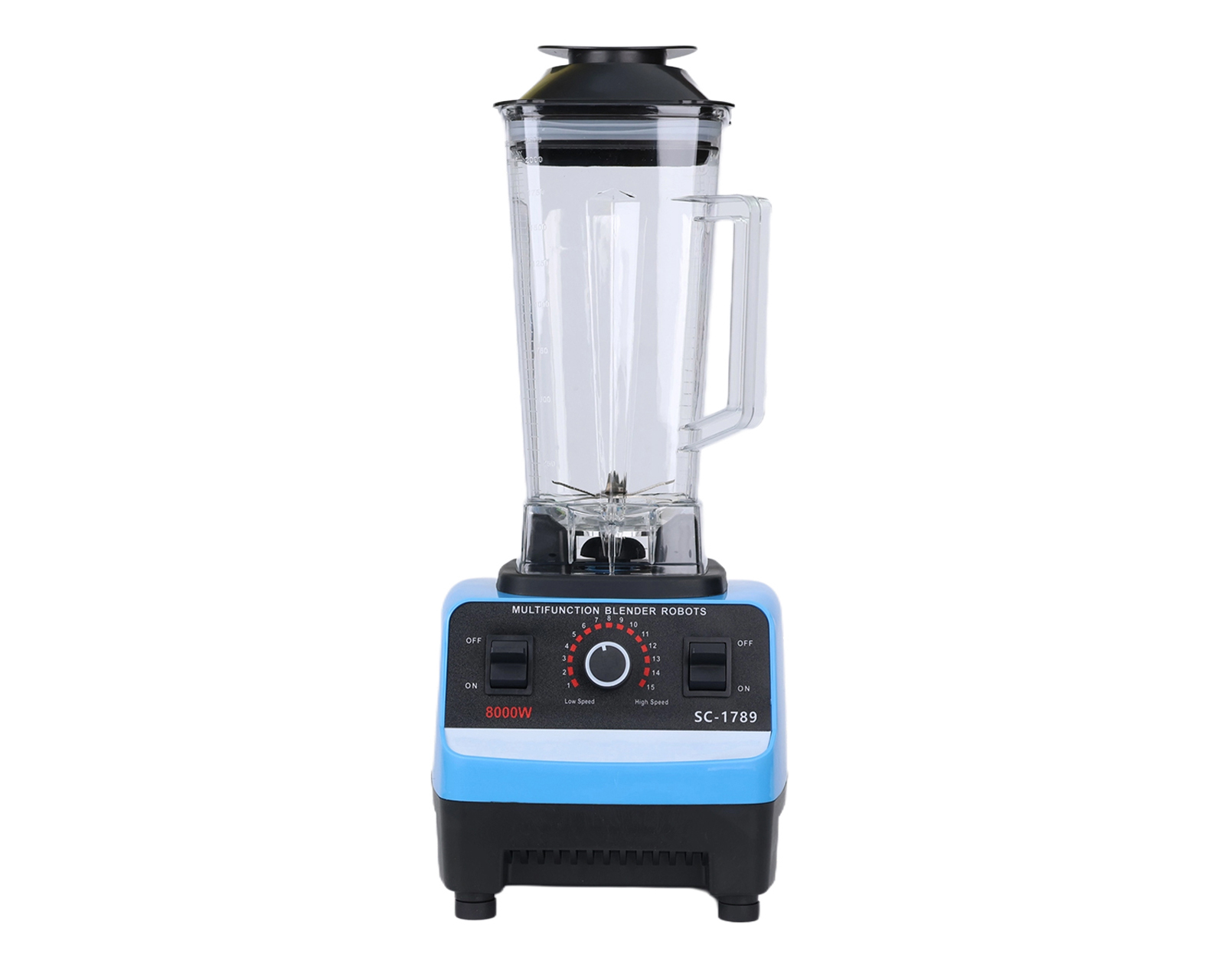 Foto 2 pulgar | Licuadora Profesional 2.5l Vaso Blender 15 Velocidades Basitex Color Azul