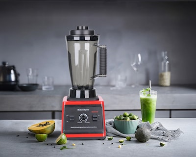 Foto 8 | Licuadora Profesional 3.5l Vaso Blender 15 Velocidades Basitex Color Rojo