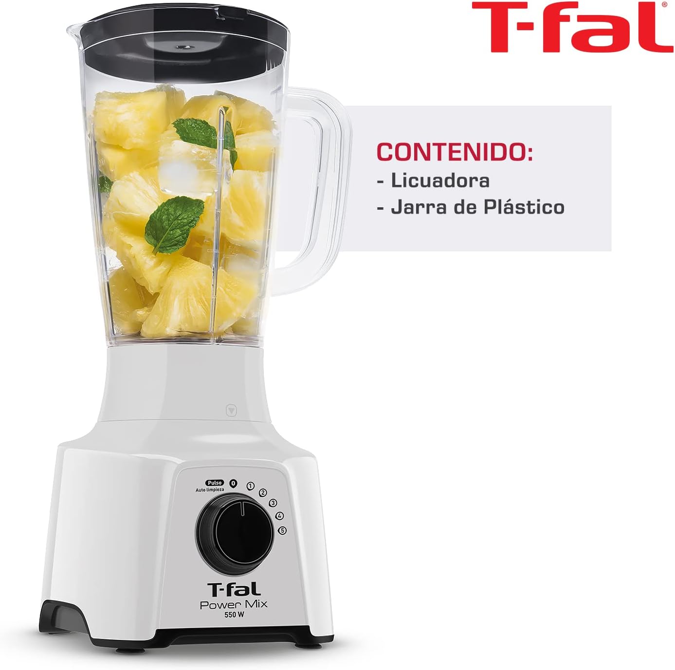 Foto 3 pulgar | Licuadora de Mesa T-fal Power Mix de 550 w