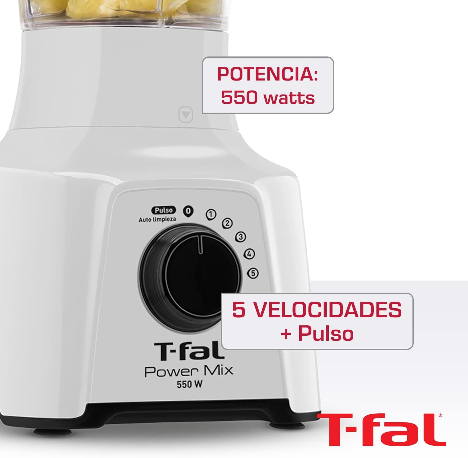 Foto 5 pulgar | Licuadora de Mesa T-fal Power Mix de 550 w