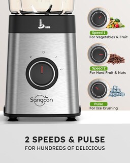 Foto 6 | Licuadora de Mesa Sangcon de Acero Inoxidable-Venta Internacional