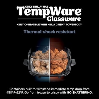Foto 3 | Recipiente De Vidrio Ninja 2.5l Con Tapa De Almacenamiento Para Sistema Crispi - Venta Internacional.