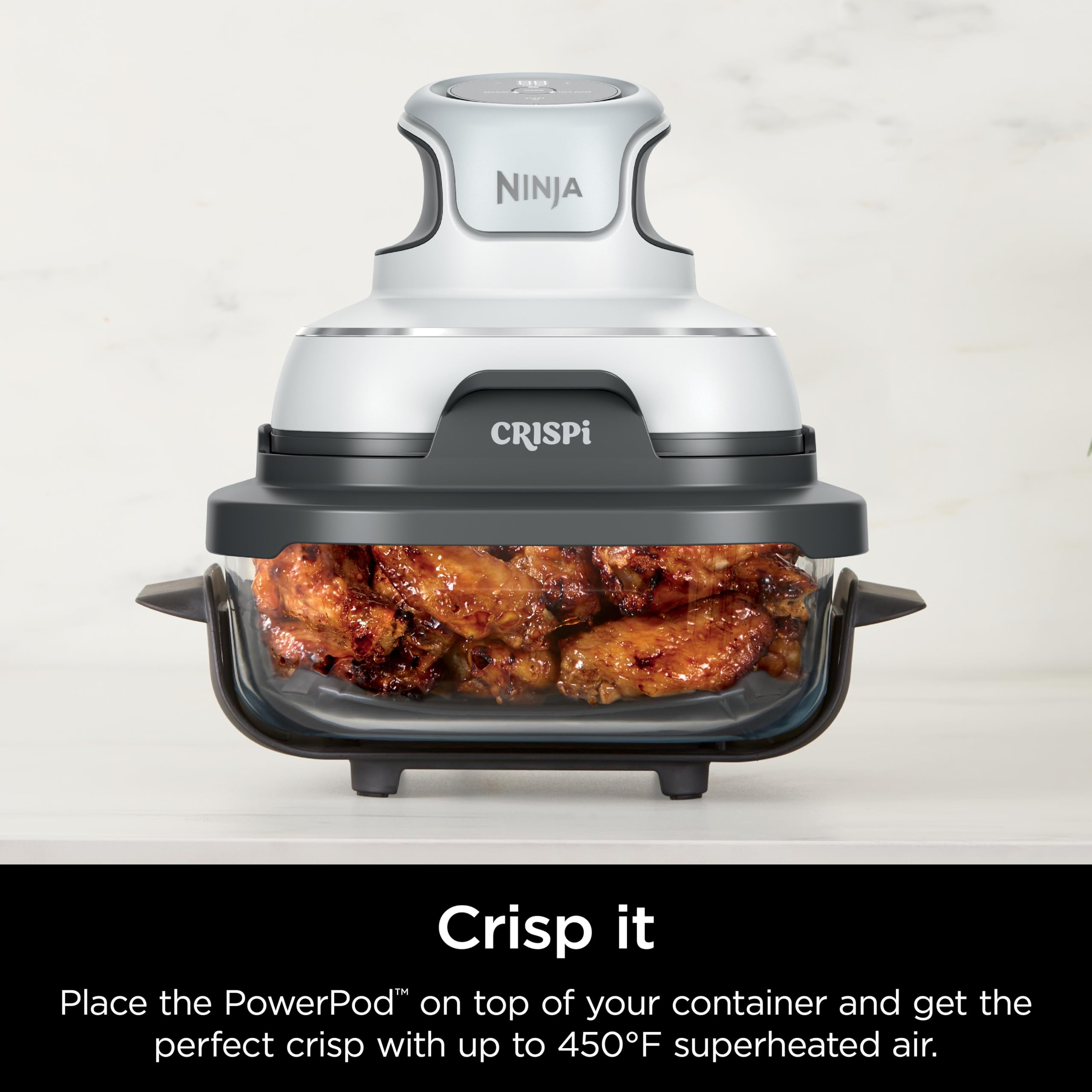 Foto 8 pulgar | Recipiente De Vidrio Ninja 2.5l Con Tapa De Almacenamiento Para Sistema Crispi - Venta Internacional.