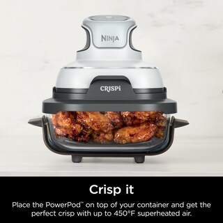Foto 7 | Recipiente De Vidrio Ninja 2.5l Con Tapa De Almacenamiento Para Sistema Crispi - Venta Internacional.