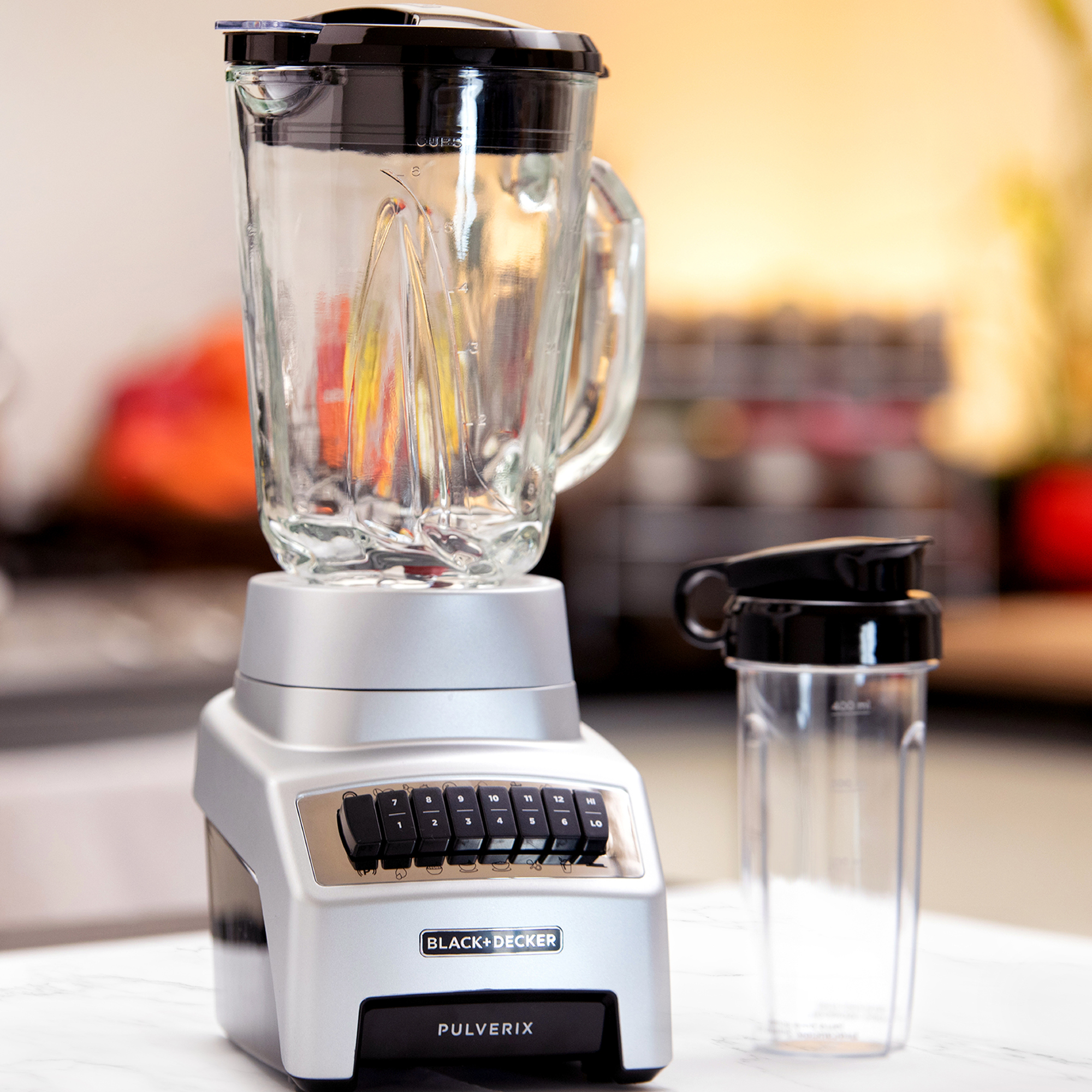 Foto 4 pulgar | Licuadora B+d 12 Vel Vaso De Vidrio 1.5l Con Vaso 400 Ml