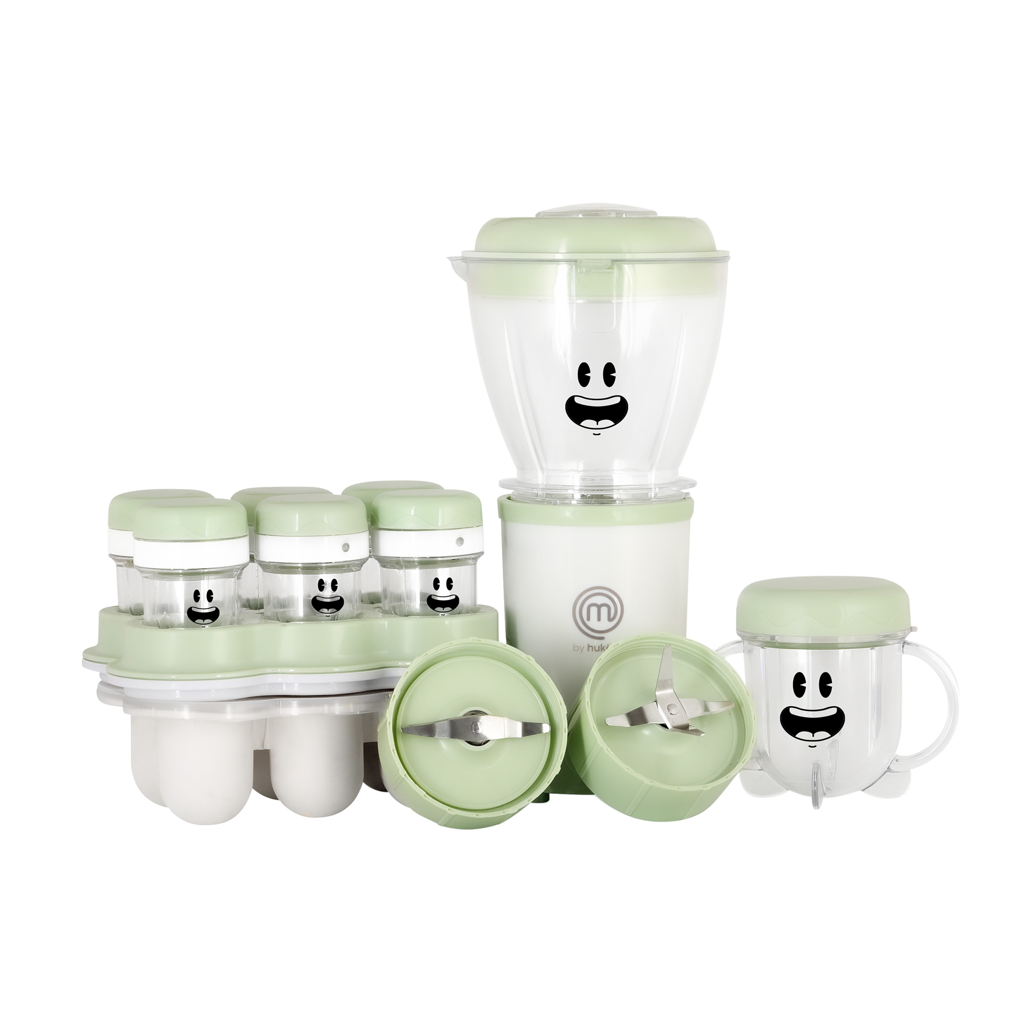 Foto 3 | Set De Licuadora Nutri-baby 2 En 1 Masterchef By Hukën Mk-nb-baby Verde Menta 300w