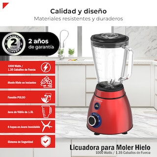 Foto 3 | Bogner Licuadora Para Moler Hielo 1000w / 1.35 Cf Bsb05r