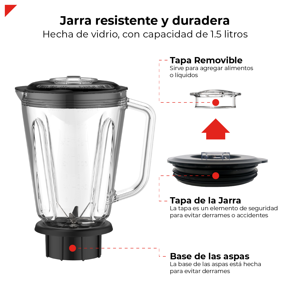 Foto 8 pulgar | Bogner Licuadora Para Moler Hielo 1000w / 1.35 Cf Bsb05r