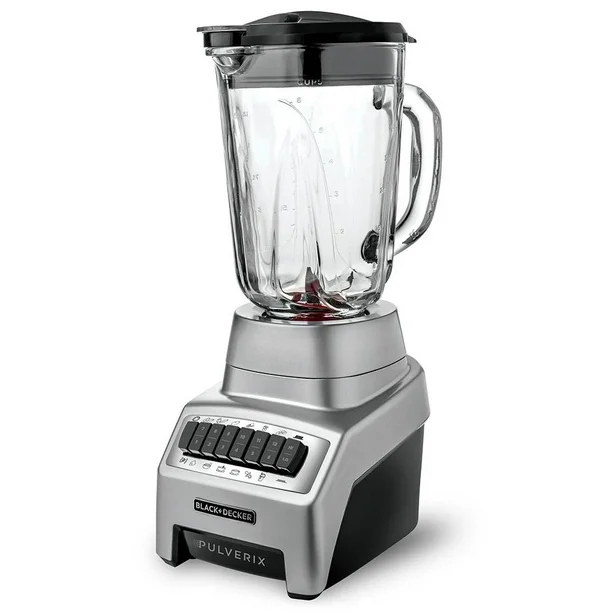 Foto 3 pulgar | Licuadora Black And Decker Bl1000mg 10 Vel Vaso De Vidrio 1.25 Lt Plata