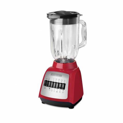 Foto 4 pulgar | Licuadora Black And Decker Blbd210gr-mx Durapro 12 Vel Vaso De Vidrio 1.25 Lt Rojo