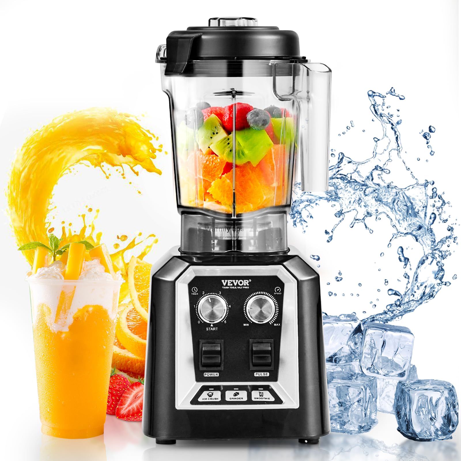 Foto 2 pulgar | Licuadora Vevor Professional Commercial 2.2l 2200w 3 Funciones - Venta Internacional.
