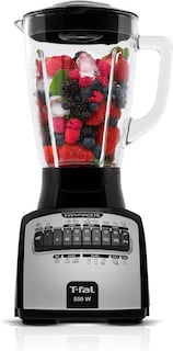 Foto 1 | Licuadora Infinyforce Xl 14v Negra Vidrio, 2.2 Litros, 550w Marca T-fal