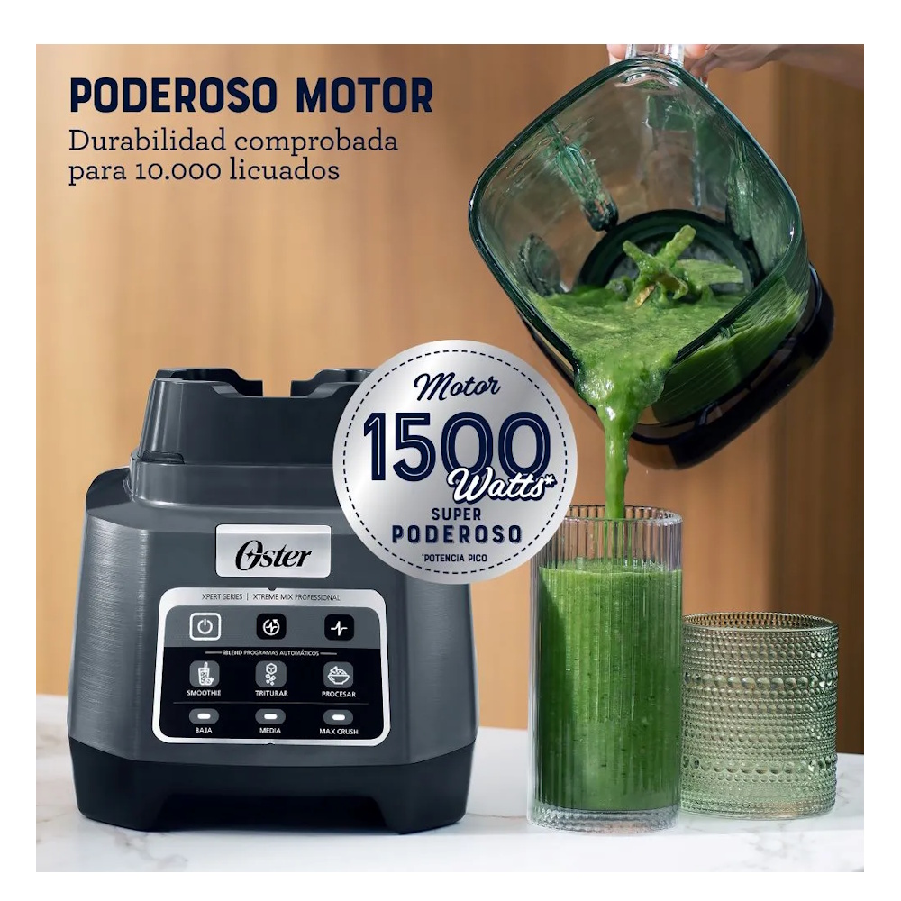 Foto 7 pulgar | Licuadora Profesional 1500 W Reversible Xtreme Mix Oster 2197104