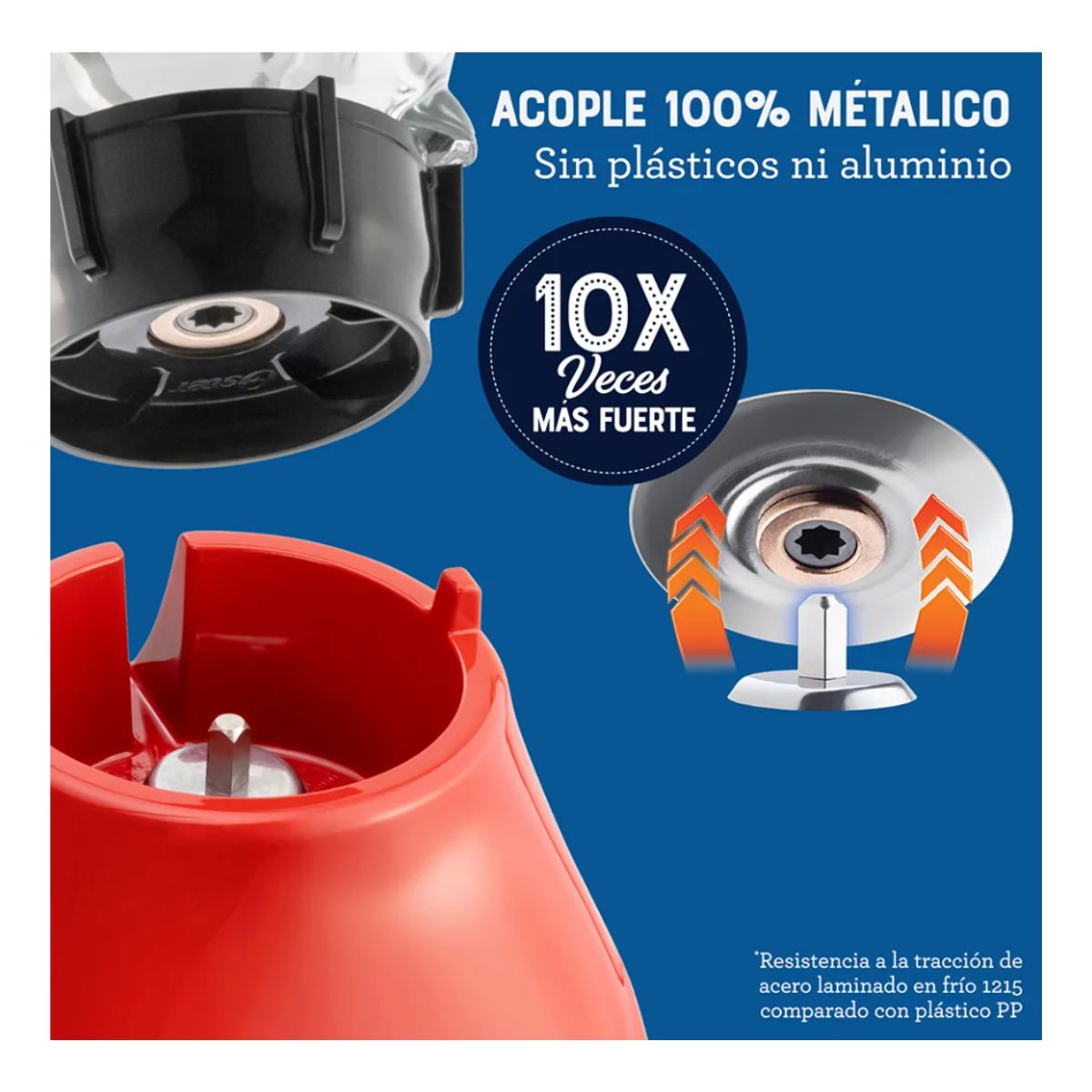 Foto 8 pulgar | Licuadora Vaso de Vidrio Oster Vel Kaliman Rojo Blstkag-rpb-013​