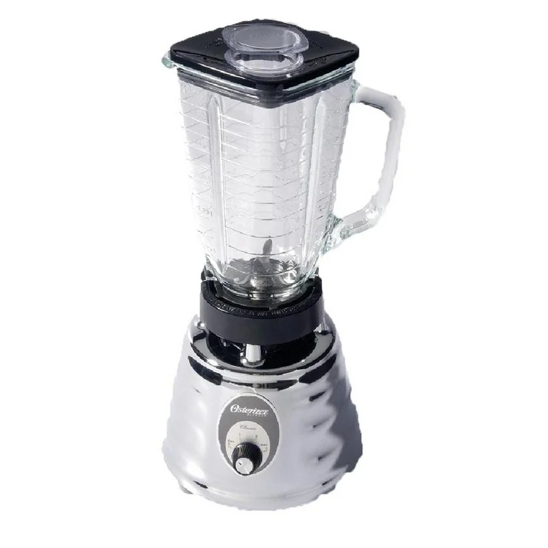 Foto 2 pulgar | Licuadora 2vel. 1.25l Cromada 500w Vaso Vidrio Oster