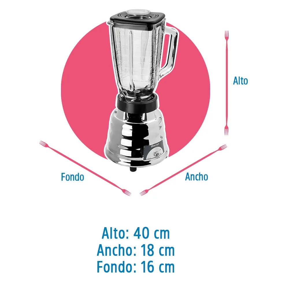 Foto 5 pulgar | Licuadora Oster 1 Velocidad con Vaso de Vidrio