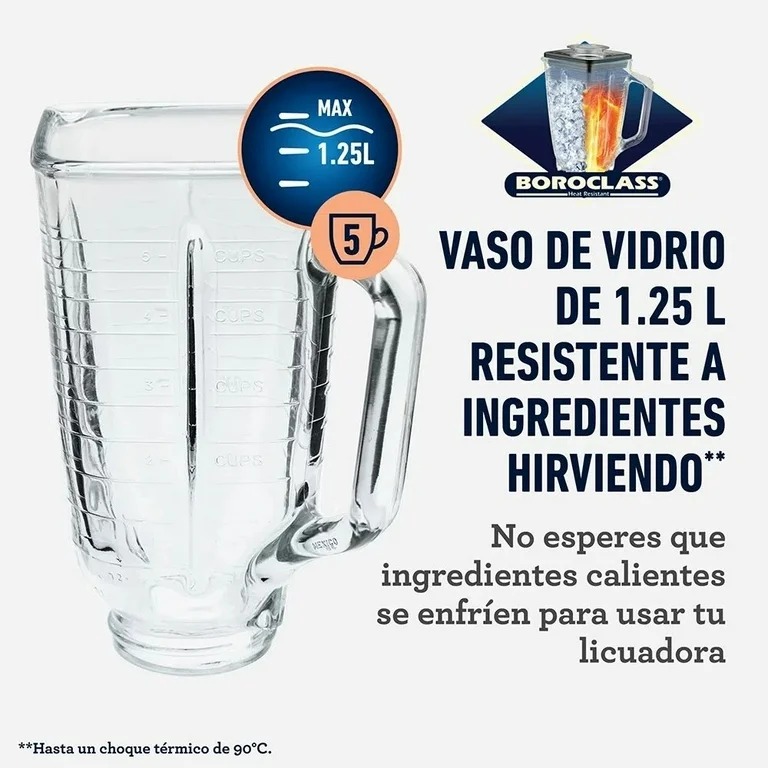 Foto 4 pulgar | Licuadora Oster 2 Velocidades con Vaso de Cristal