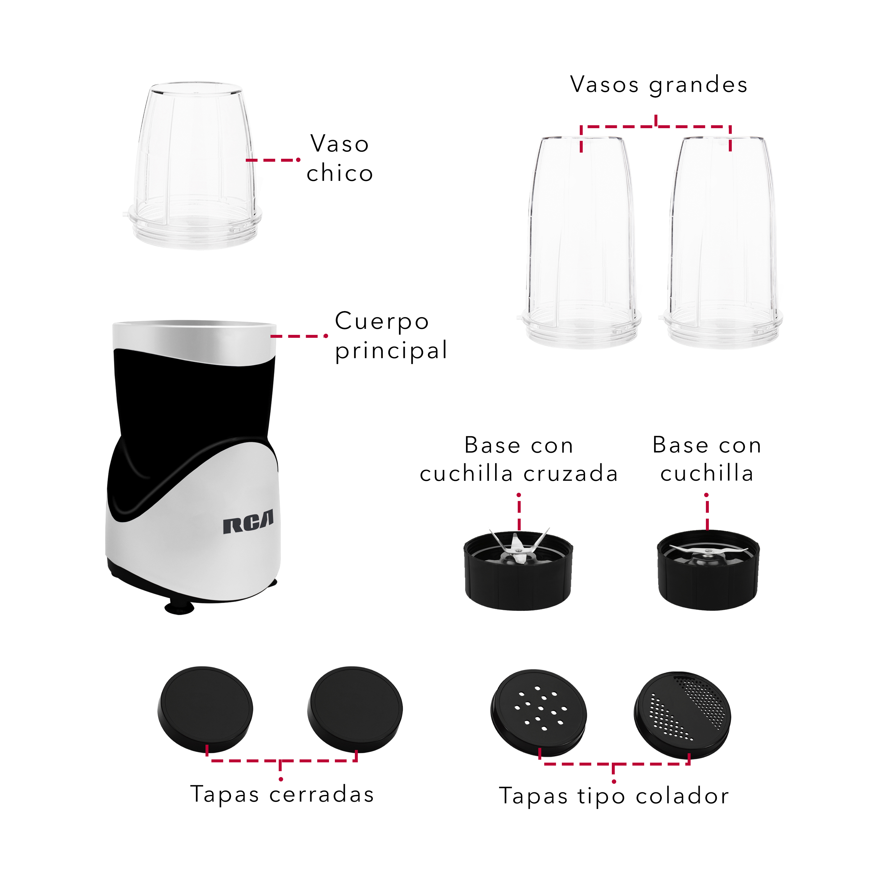 Foto 4 pulgar | Procesador de Alimentos RCA RC-3197 con Accesorios