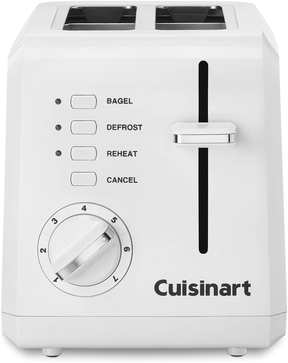 Foto 2 pulgar | Tostadora De Plástico Compacta De 2 Rebanadas Cuisinart Cpt-122 Color Blanca
