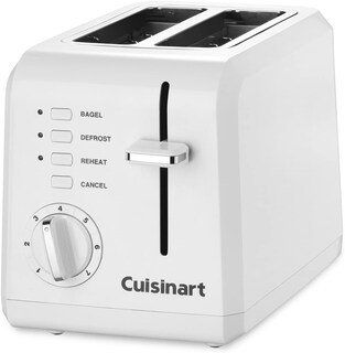Foto 2 | Tostadora De Plástico Compacta De 2 Rebanadas Cuisinart Cpt-122 Color Blanca