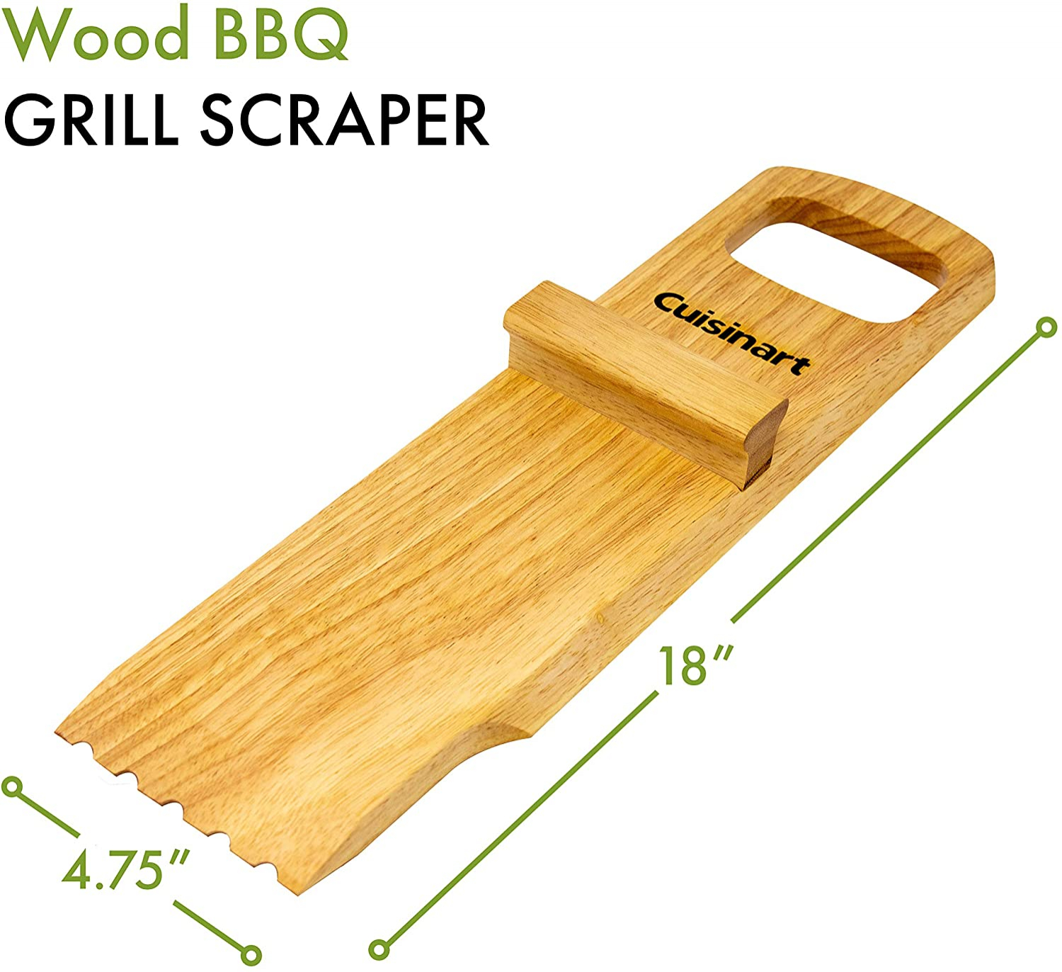 Foto 3 pulgar | Venta Internacional - Limpiador Parrilla Cuisinart Ccb-1143, Raspador Madera,haya Maciza