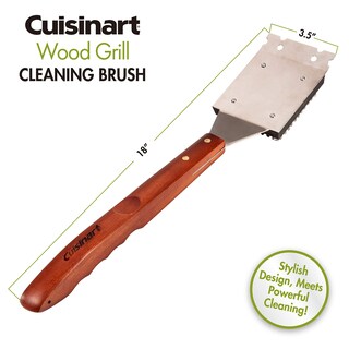 Foto 2 | Cepillo De Limpieza Para Parrilla Cuisinart Ccb-w2 Wood Con Mango De 47 Cm - Venta Internacional.