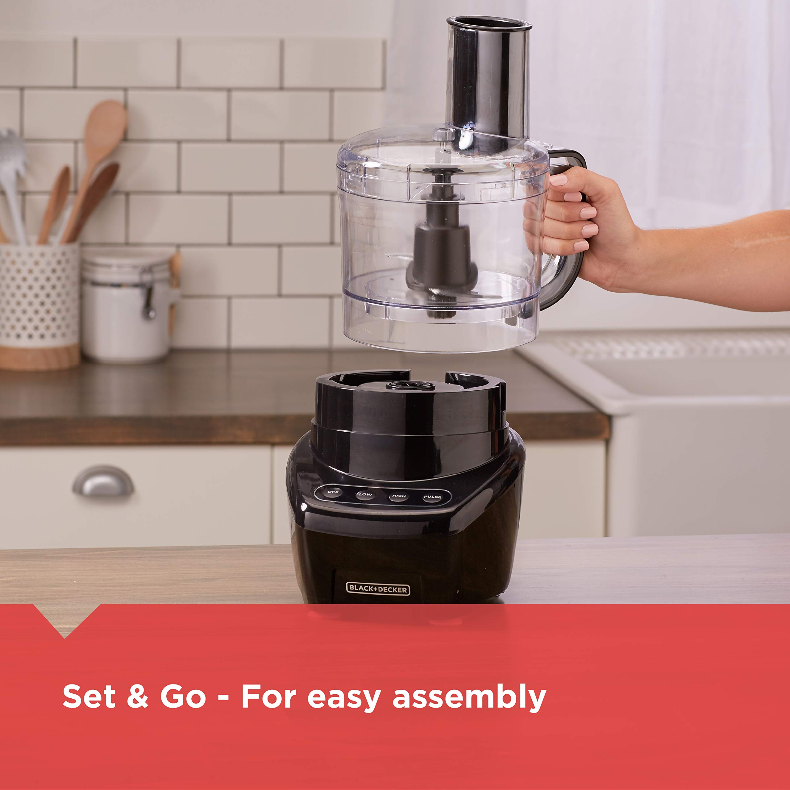 Foto 5 pulgar | Procesador De Alimentos Black+decker 3 En 1 De Fácil Montaje 2l 450w - Venta Internacional.