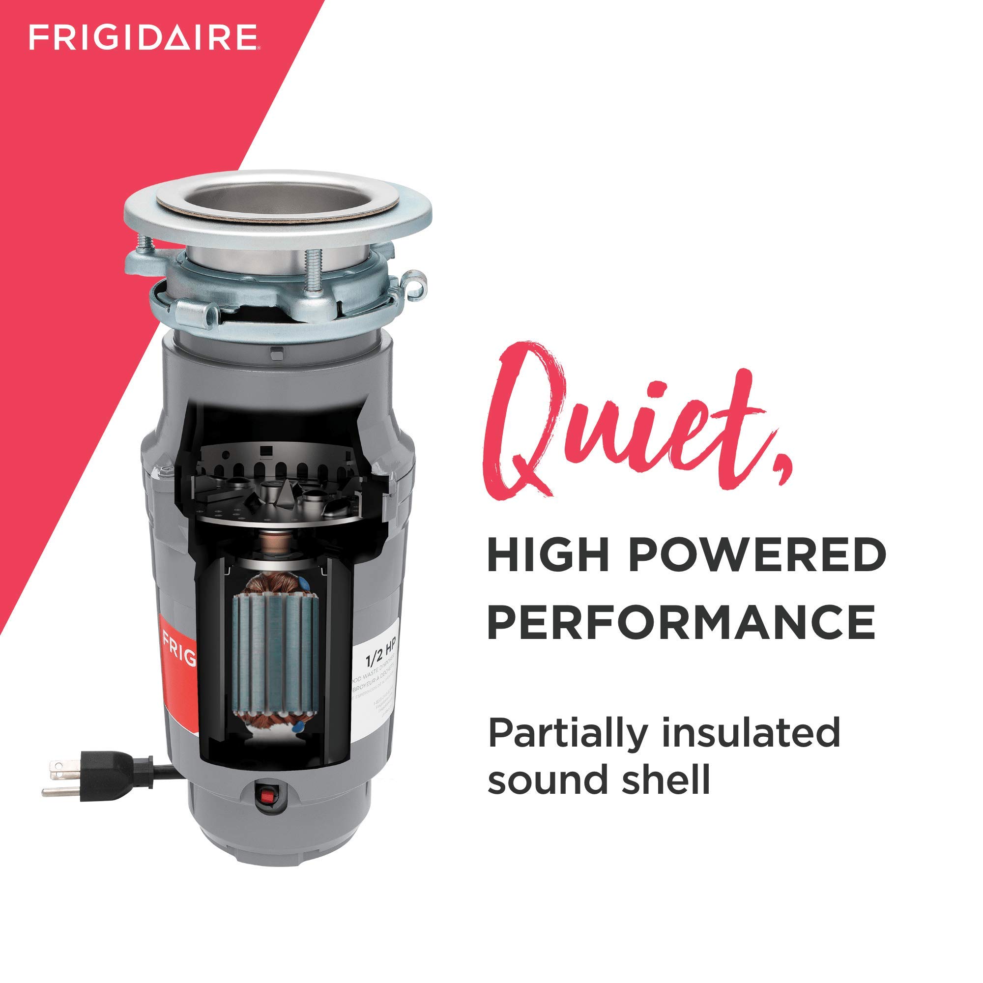 Foto 4 pulgar | Triturador De Basura Frigidaire Ff05dispc1 1/2 Hp Con Cable Para Cocina - Venta Internacional.