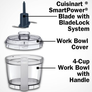 Foto 6 | Minipicadora Cuisinart Mch-4 Core Personalizada Para 4 Tazas, Color Blanco/inoxidable - Venta Internacional.