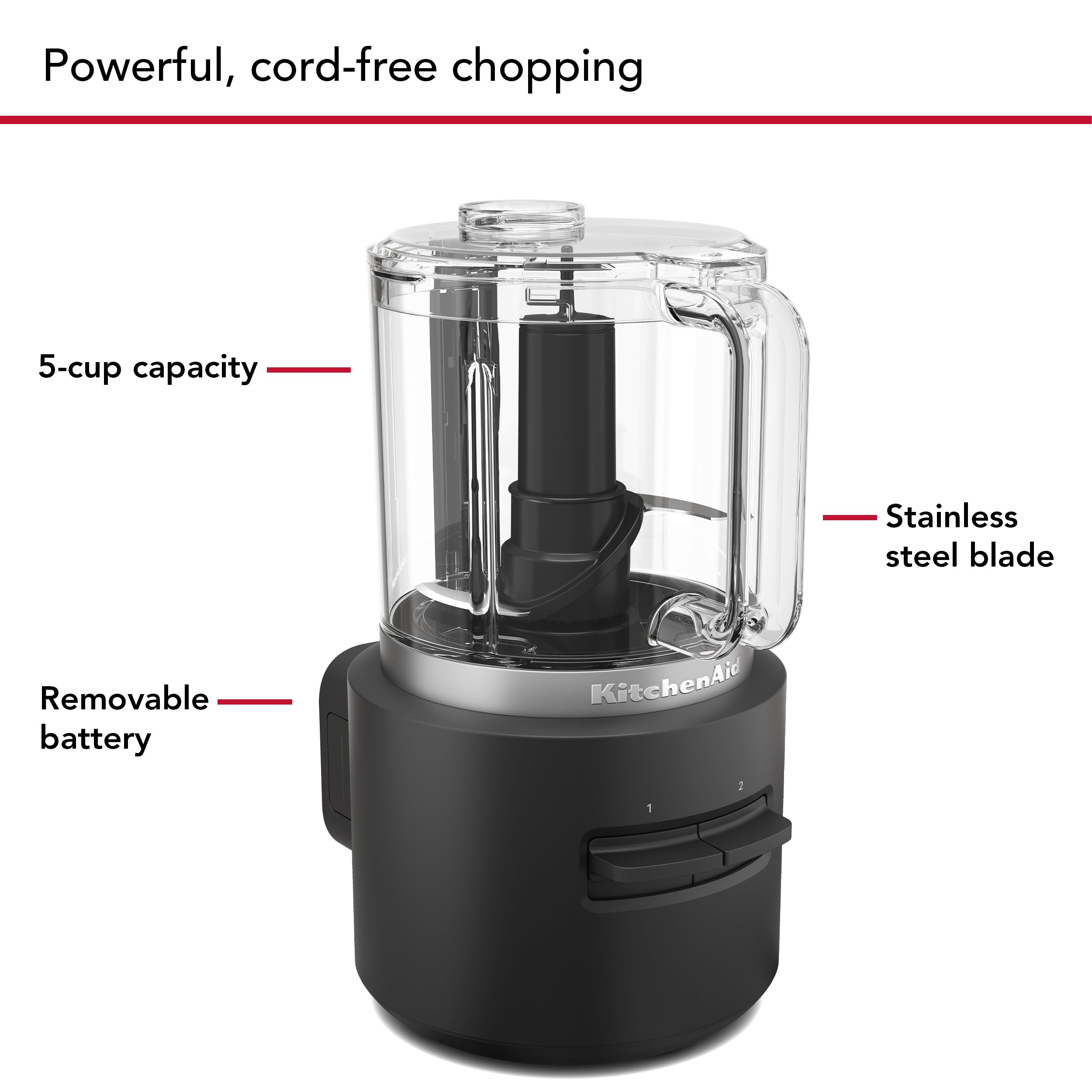 Foto 4 pulgar | Picadora De Alimentos Kitchenaid Go™ Inalámbrica Kfcr531 Con Batería - Venta Internacional.