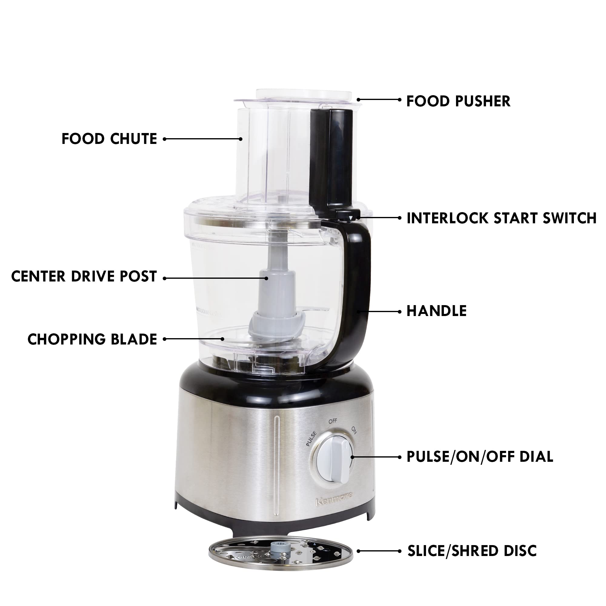 Foto 7 pulgar | Procesador De Alimentos Kenmore De 11 Tazas Con Disco Para Rebanar/triturar 500 W - Venta Internacional.