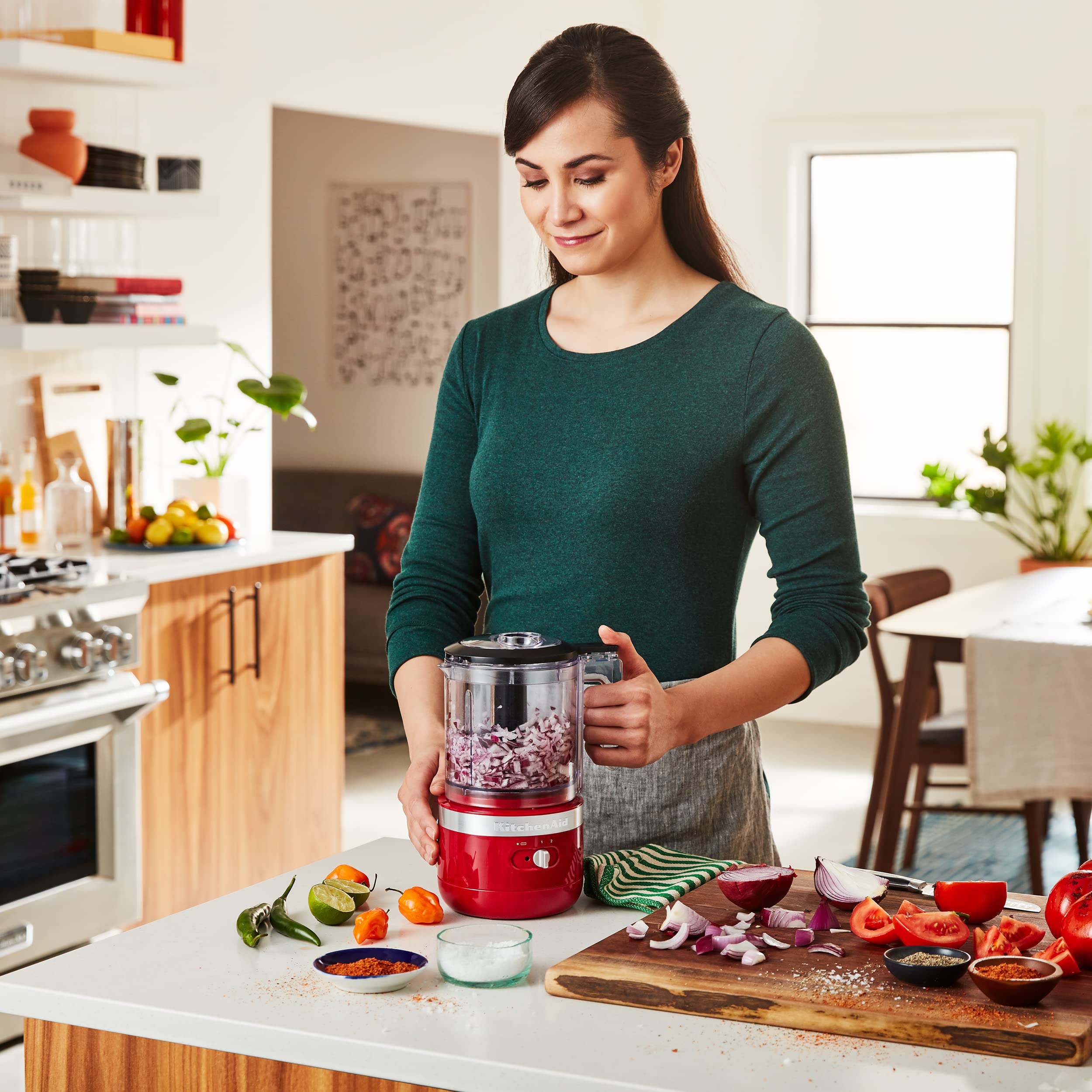 Foto 4 pulgar | Procesador de Alimentos Kitchen Aid Roja de 1.2 L-Venta Internacional
