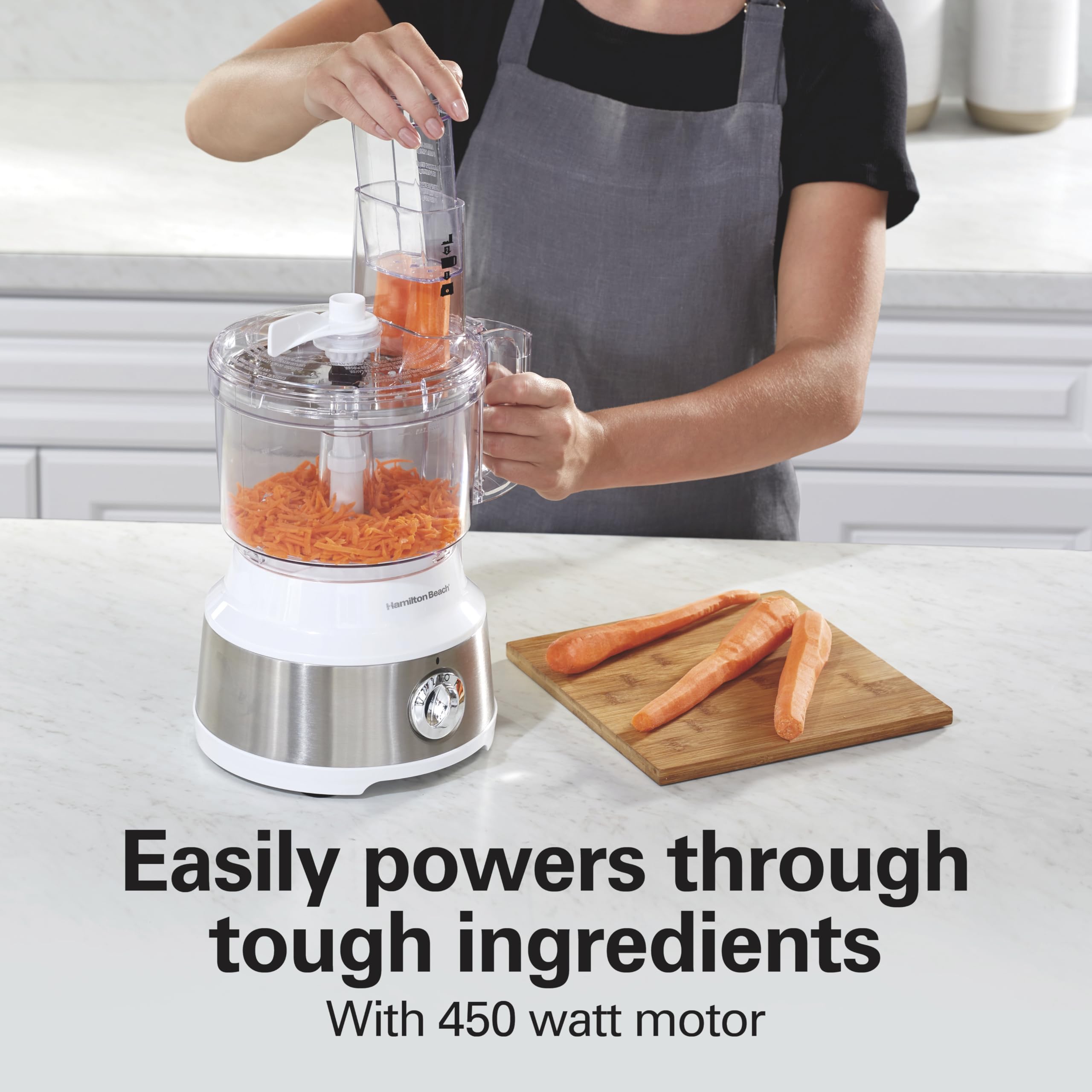 Foto 5 pulgar | Robot de Cocina Hamilton Beach 10 Tazas 450 W Blanco - Venta Internacional