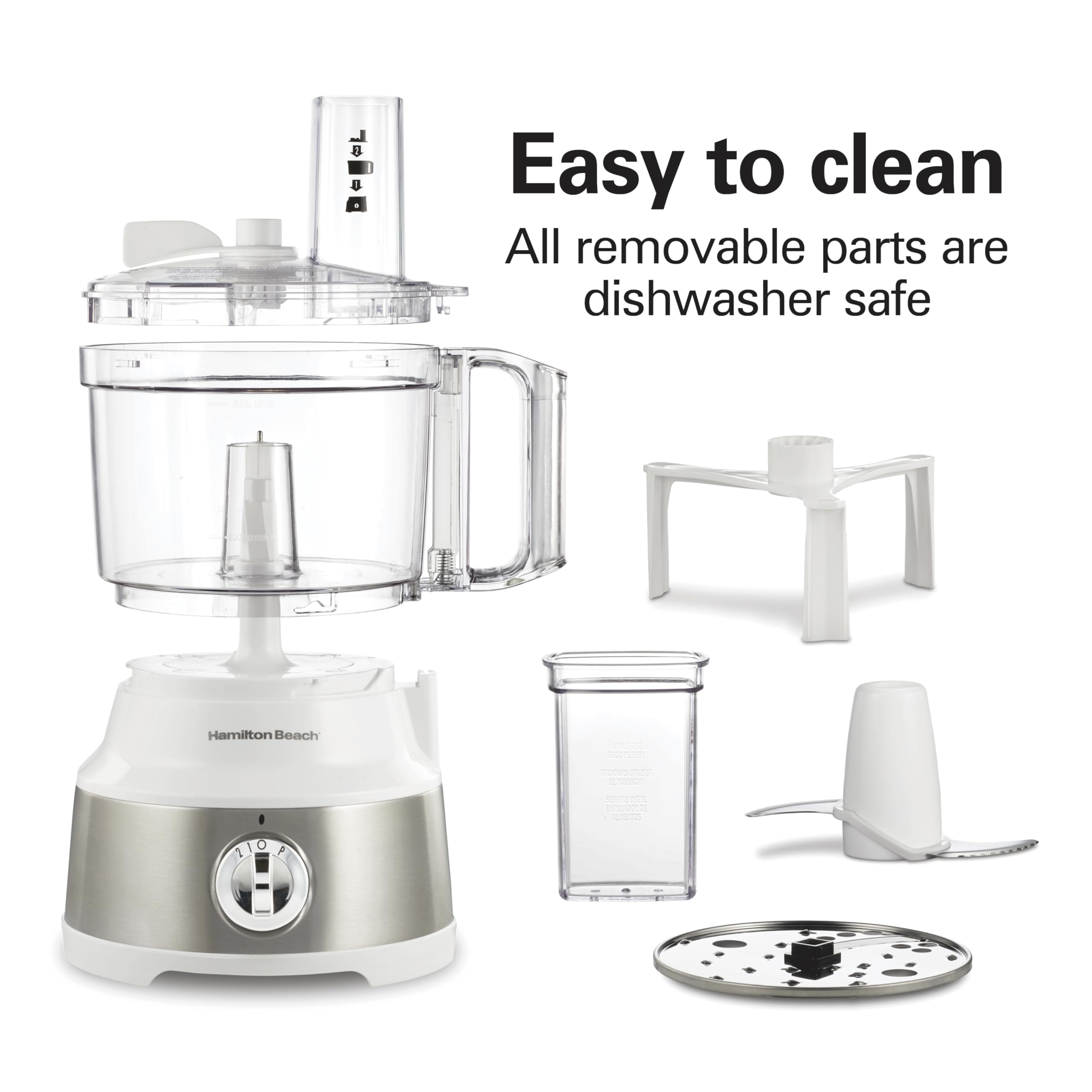 Foto 8 pulgar | Robot de Cocina Hamilton Beach 10 Tazas 450 W Blanco - Venta Internacional