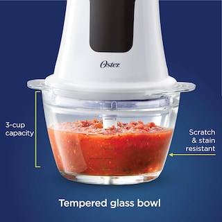 Foto 3 | Mini Picadora de Alimentos Oster 2130489 700 Ml 250 W 2 Velocidades Blanca - Venta Internacional
