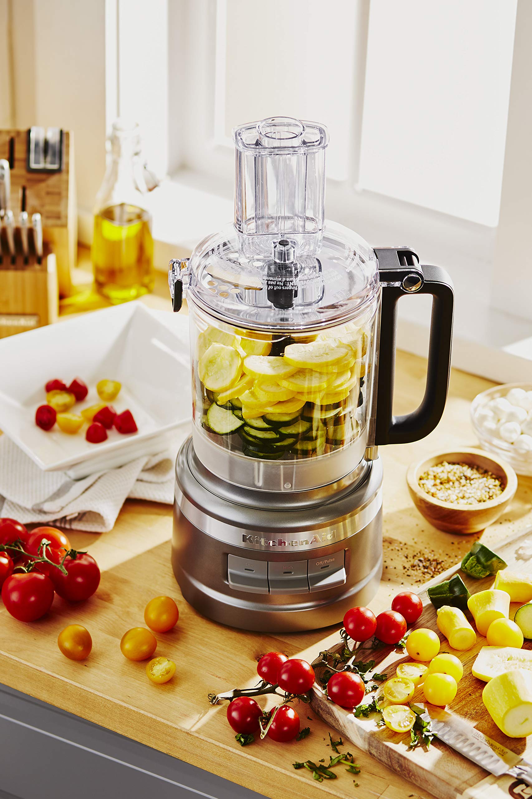 Foto 6 pulgar | Procesador De Alimentos Kitchenaid Kfp0919cu 9 Cup Plus Contour Silver - Venta Internacional.
