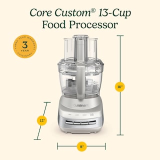 Foto 3 | Procesador de Alimentos Cuisinart Fp-130ss Core Custom 13 Tazas Plateado - Venta Internacional