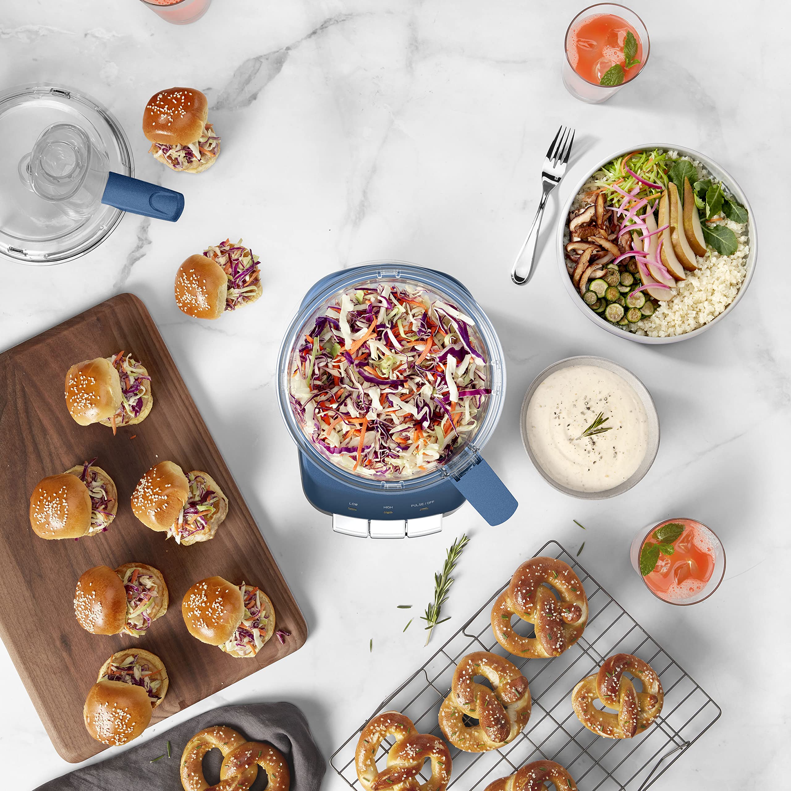 Foto 5 pulgar | Procesador de Alimentos Cuisinart Fp-110mb Core Custom 2.4l Marine Blue - Venta Internacional