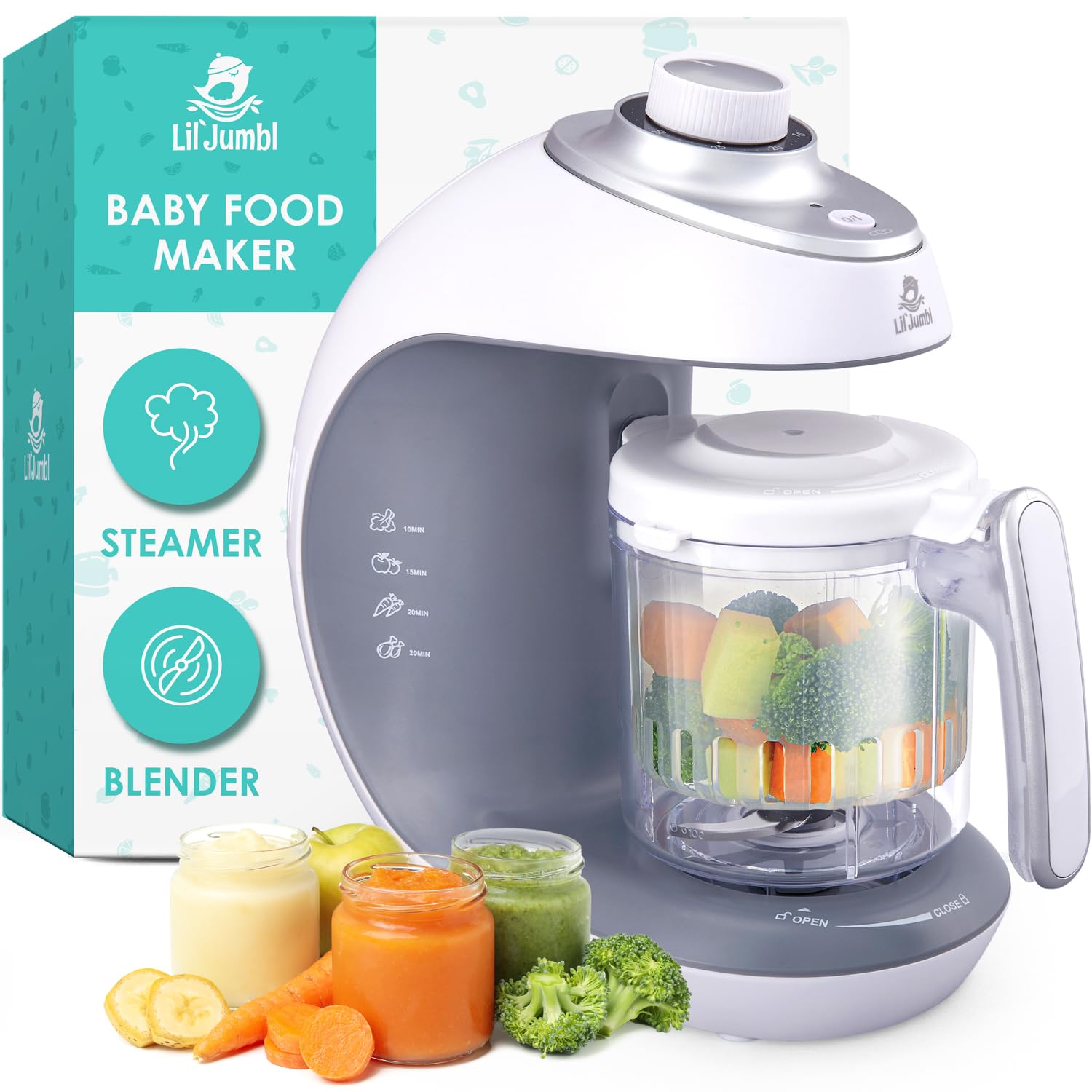 Vaporizador y Batidora para Babe Food Maker Lil' Jumbl - Venta Internacional $1,453