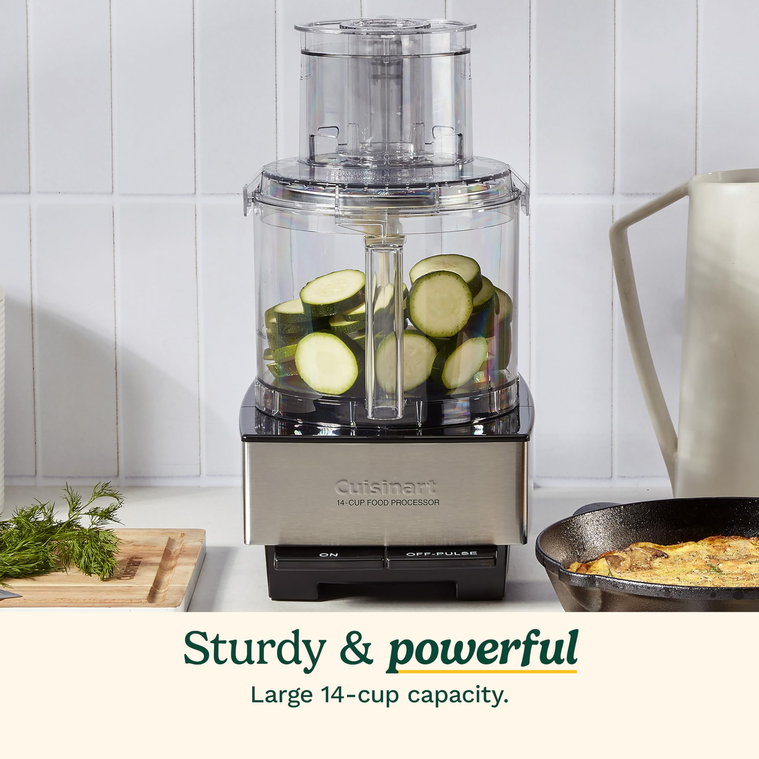 Foto 2 | Procesador de Alimentos Cuisinart Dfp-14bcny de Acero Inoxidable para 14 Tazas - Venta Internacional