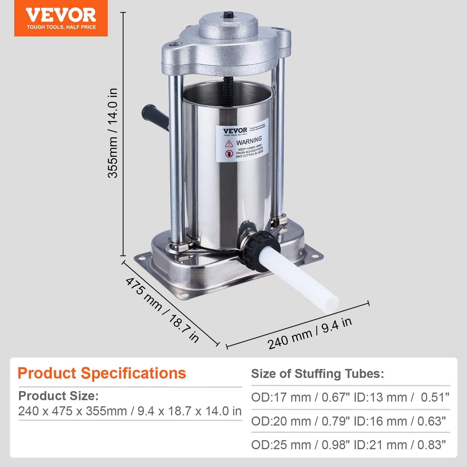 Foto 8 pulgar | Procesador de Alimentos Vevor de Acero Inoxidable-Venta Internacional
