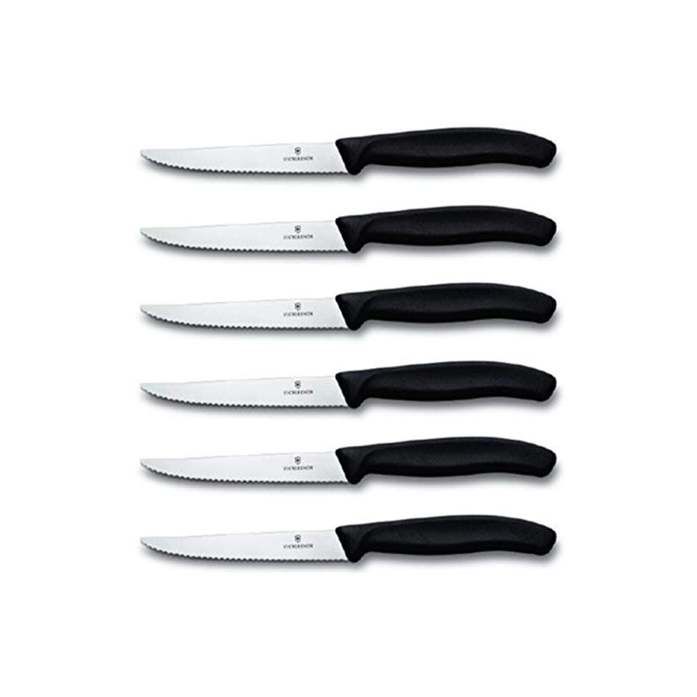 Set De Bistec Victorinox Swiss Classic De 6 Piezas, Negro Y Multicolor - Venta Internacional. $981